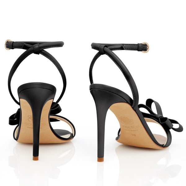 フローラ/ブラック・イズ・ブラック　FLORA 8センチ8cmシングル　ユーロ Black Heels for Women | FLORA – PROTA FIORI