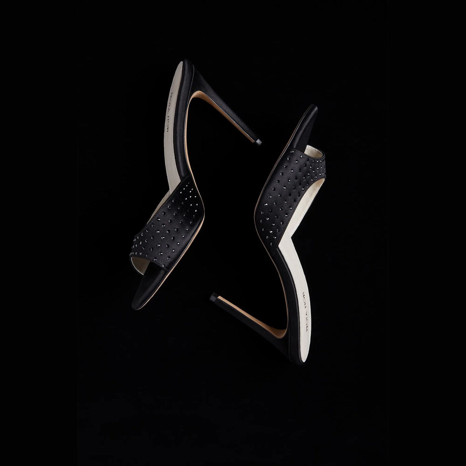 Black Studded Heels for Women | TULIPANA – PROTA FIORI