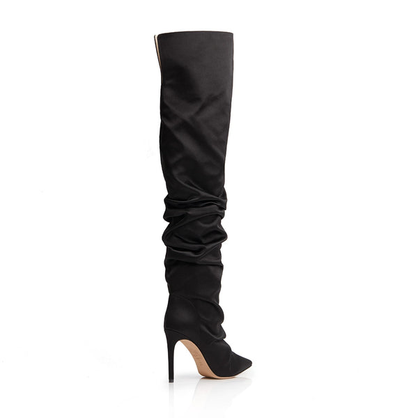 Black Knee High Boots For Women | PRIMAVERA – PROTA FIORI