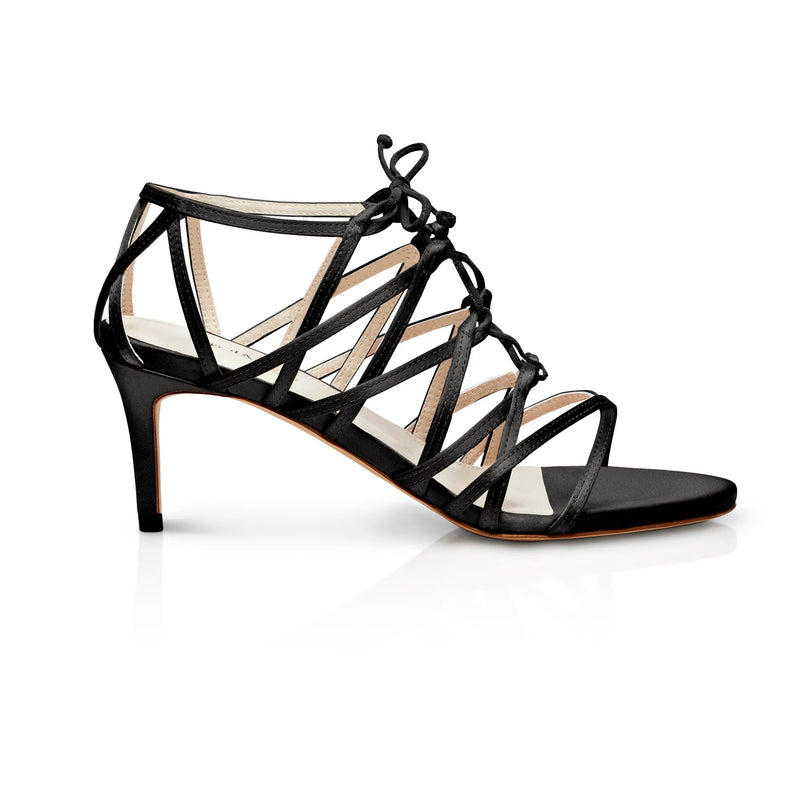 COSMOS MIDNIGHT 75MM CAGE SANDAL