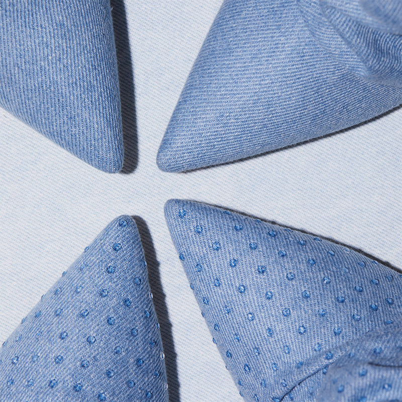 POPPY SCINTELLE BLU 100MM BOOTIE